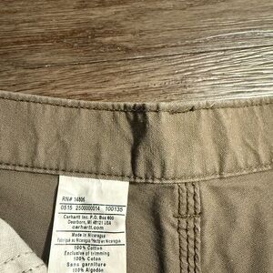 Carhartt Khaki Cotton Work Pants